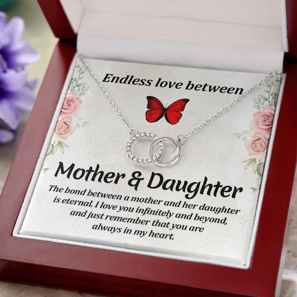 ENDLESS LOVE BETWEEN MOTHER AND DAUGHTER- PERFECT PAIR NECKLACE