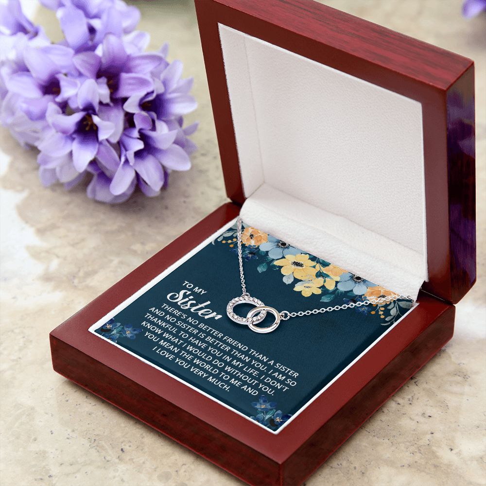 TO MY SISTER - I DON'T KNOW WHAT I WOULD DO WITHOUT YOU PERFECT PAIR NECKLACE