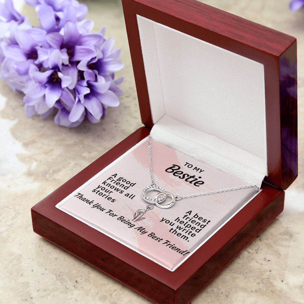 TO MY BESTIE-HELPED WRITE MY STORIES- PERFECT PAIR NECKLACE