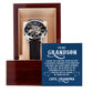 To My GrandSon - I thank The LORD for giving me such Men's Openwork Watch with Mahogany Box - Template