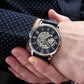 Happy Anniversary its been an amazing year- Men's Openwork Watch with Mahogany Box - Template
