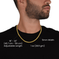 My dear grandson from grandma- remember how much I love you - Cuban link chain