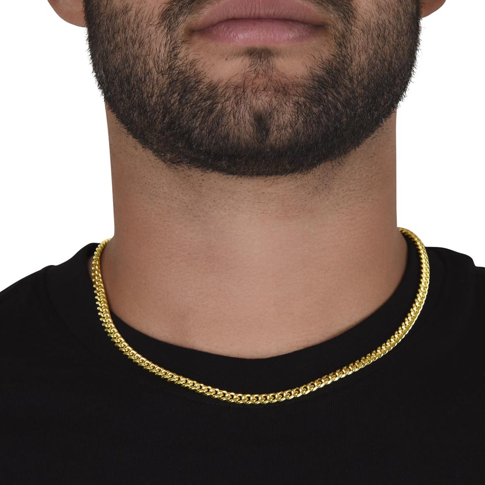 My dear grandson from grandma- remember how much I love you - Cuban link chain
