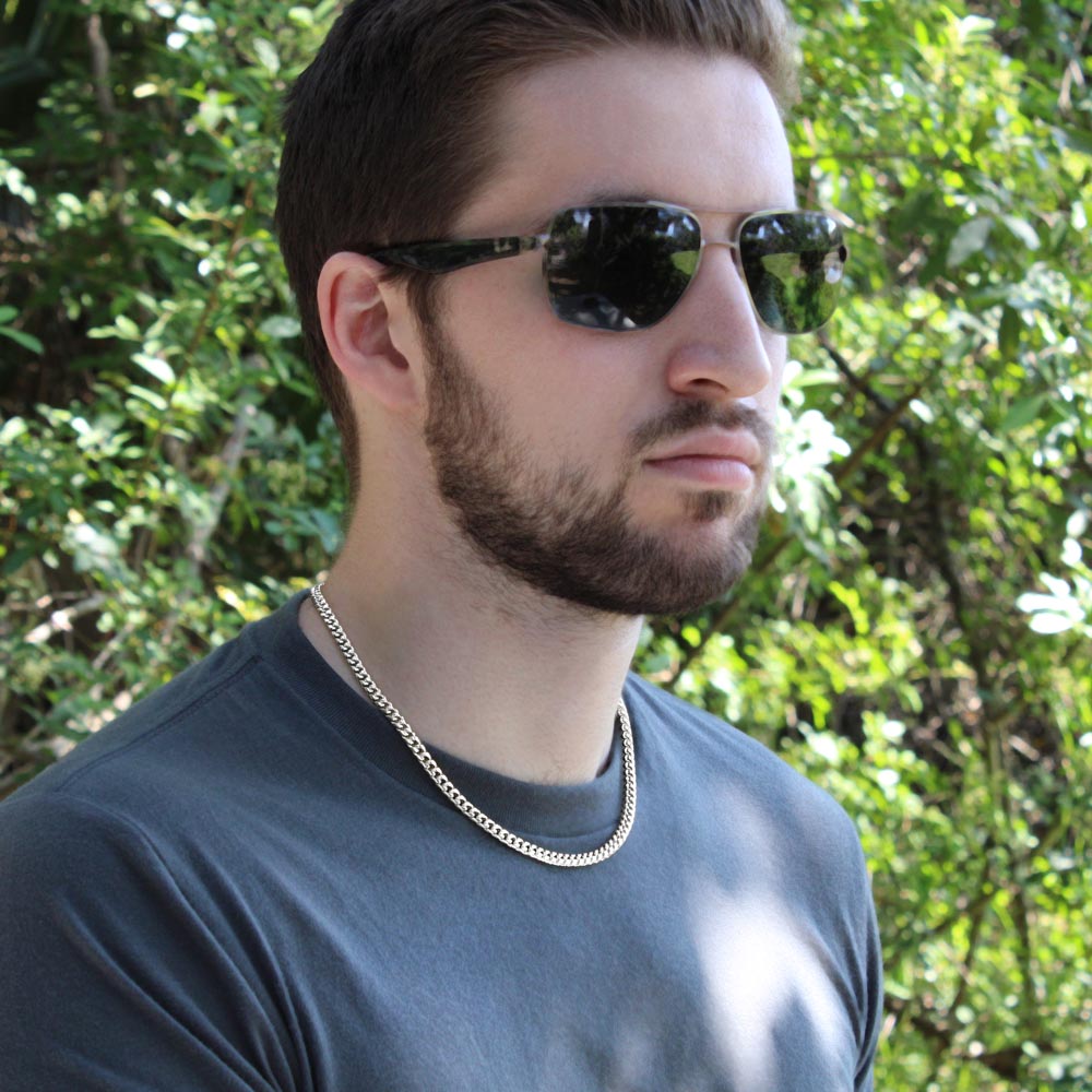 My dear grandson from grandma- remember how much I love you - Cuban link chain