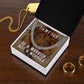 To my son- be a warrior, not a worrier Cuban link chain