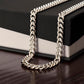 My dear grandson from grandma- remember how much I love you - Cuban link chain