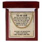 To my son-never feel alone - Cuban link chain