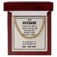 TO MY HUSBAND- I CHOOSE YOU- CUBAN LINK CHAIN