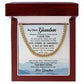 My dear grandson from grandma- remember how much I love you - Cuban link chain