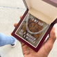 To my son- be a warrior, not a worrier Cuban link chain