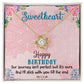 SWEETHEART HAPPY BIRTHDAY BOHO CHICK - LOVE KNOT NECKLACE