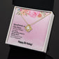 BIRTHDAY GIFT FOR FRIEND - GOOD FRIEND ARE LIKE STARS- LOVE KNOT NECKLACE