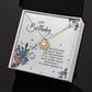 BIRTHDAY GIFT FOR DAUGHTER-HAPPY BIRTHDAY TO THE CHILD WHO- LOVE KNOT NECKLACE
