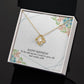 HAPPY BIRTHDAY GIFT FOR WIFE- HAPPY BIRTHDAY TO THE ONE PERSON- LOVE KNOT NECKLACE
