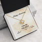 HAPPY ANNIVERSARY GIFT- I LOVE YOU THIS MUCH- LOVE KNOT NECKLACE