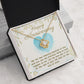 ANNIVERSARY GIFT FOR WIFE- MY LIFE HAS MEANING - LOVE KNOT NECKLACE