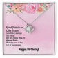 BIRTHDAY GIFT FOR FRIEND - GOOD FRIEND ARE LIKE STARS- LOVE KNOT NECKLACE