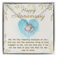 ANNIVERSARY GIFT FOR WIFE- MY LIFE HAS MEANING - LOVE KNOT NECKLACE