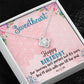SWEETHEART HAPPY BIRTHDAY BOHO CHICK - LOVE KNOT NECKLACE