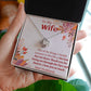 TO MY WIFE- I DEEPLY TREASURE-LOVE KNOT NECKLACE