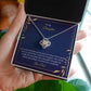 TO MY DAUGHTER - I AM SO PROUD OF THE PERSON YOU ARE TODAY -LOVE KNOT NECKLACE