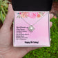 BIRTHDAY GIFT FOR FRIEND - GOOD FRIEND ARE LIKE STARS- LOVE KNOT NECKLACE