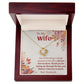 TO MY WIFE- I DEEPLY TREASURE-LOVE KNOT NECKLACE