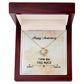 HAPPY ANNIVERSARY GIFT- I LOVE YOU THIS MUCH- LOVE KNOT NECKLACE