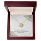 HAPPY BIRTHDAY GIFT FOR WIFE- HAPPY BIRTHDAY TO THE ONE PERSON- LOVE KNOT NECKLACE
