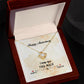 HAPPY ANNIVERSARY GIFT- I LOVE YOU THIS MUCH- LOVE KNOT NECKLACE