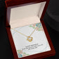 HAPPY BIRTHDAY GIFT FOR WIFE- HAPPY BIRTHDAY TO THE ONE PERSON- LOVE KNOT NECKLACE