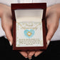 ANNIVERSARY GIFT FOR WIFE- MY LIFE HAS MEANING - LOVE KNOT NECKLACE