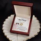 TO MY BEST FRIEND - A BEST FRIEND IS LIKE A FOUR-LEAF CLOVER -LOVE KNOT NECKLACE