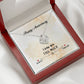 HAPPY ANNIVERSARY GIFT- I LOVE YOU THIS MUCH- LOVE KNOT NECKLACE