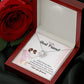 TO MY BEST FRIEND - A BEST FRIEND IS LIKE A FOUR-LEAF CLOVER -LOVE KNOT NECKLACE