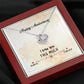 HAPPY ANNIVERSARY GIFT- I LOVE YOU THIS MUCH- LOVE KNOT NECKLACE