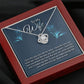 TO MY WIFE-I LOVE THE WAY- LOVE KNOT NECKLACE