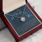 TO MY WIFE-I LOVE THE WAY- LOVE KNOT NECKLACE