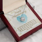 ANNIVERSARY GIFT FOR WIFE- MY LIFE HAS MEANING - LOVE KNOT NECKLACE