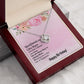 BIRTHDAY GIFT FOR FRIEND - GOOD FRIEND ARE LIKE STARS- LOVE KNOT NECKLACE