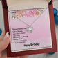 BIRTHDAY GIFT FOR FRIEND - GOOD FRIEND ARE LIKE STARS- LOVE KNOT NECKLACE