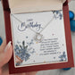 BIRTHDAY GIFT FOR DAUGHTER-HAPPY BIRTHDAY TO THE CHILD WHO- LOVE KNOT NECKLACE