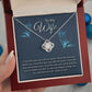 TO MY WIFE-I LOVE THE WAY- LOVE KNOT NECKLACE