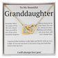 Gift For Granddaughter - Interlocking Hearts necklace-GoldU-Someday when the pages of my life