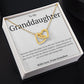 Gift For Granddaughter - Interlocking Hearts necklace-GoldH-Someday when the pages of my life