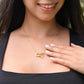Gift For Granddaughter - Interlocking Hearts necklace-GoldU-Someday when the pages of my life