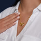 TO MOM FROM DAUGHTER OR SON- INTERLOCKING HEARTS NECKLACE