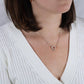 Gift For Granddaughter - Interlocking Hearts necklace - Stainless Steel and Rose