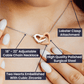 TO MOM FROM DAUGHTER OR SON- INTERLOCKING HEARTS NECKLACE