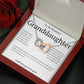 Gift For Granddaughter - Interlocking Hearts necklace - Stainless Steel and Rose